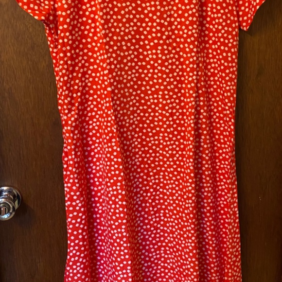 Red polka dot print dress - Picture 2 of 5